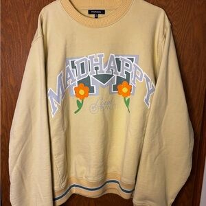 Madhappy Pale Yellow Crewneck *RARE*